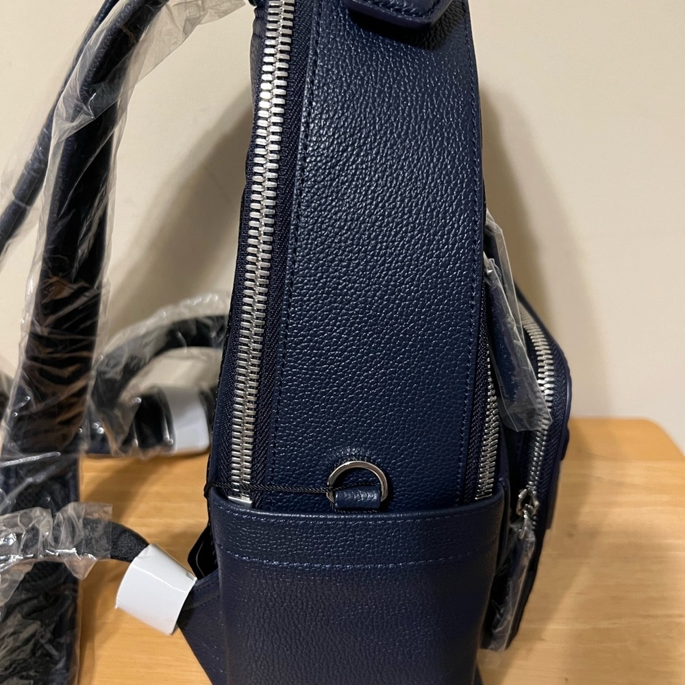 MCM Dark Blue/Camel Backpack - Picture 4 of 9